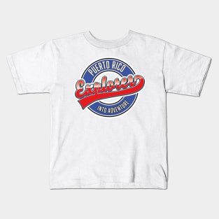 Puerto Rico explorer into adventure Kids T-Shirt